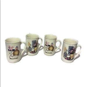 Set of 4 Designer Mugs B1